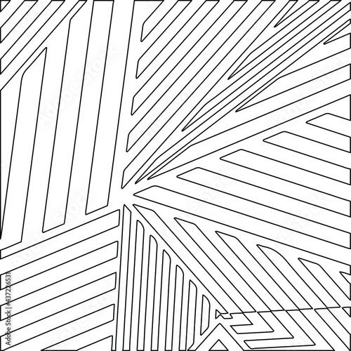 striped background. Geometric vector pattern with triangular elements. abstract ornament for wallpapers and backgrounds. Black and white colors. 