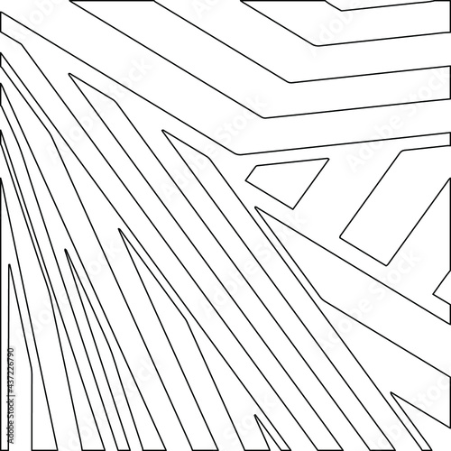 striped background. Geometric vector pattern with triangular elements. abstract ornament for wallpapers and backgrounds. Black and white colors. 