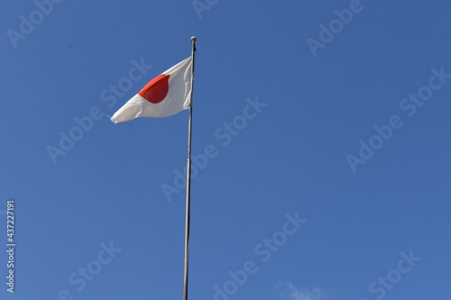 青空にある日本の旗
