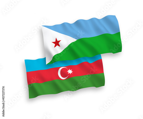 Flags of Republic of Djibouti and Azerbaijan on a white background Free Download Flags of Republic of Djibouti and Azerbaijan on a white background - GFXLoad