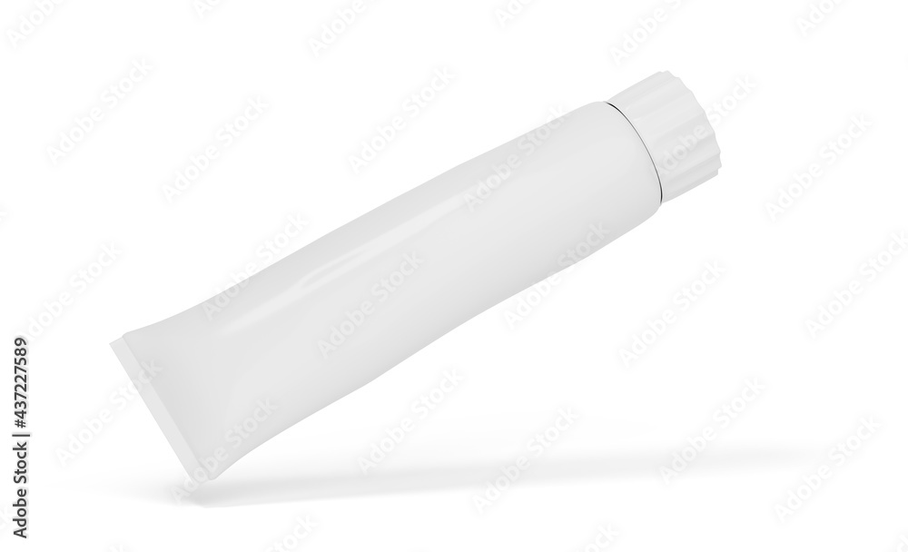 toothpaste isolated on white background