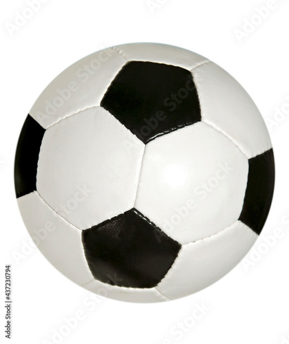 Football isolated on White Background. Close up of Foot Ball.