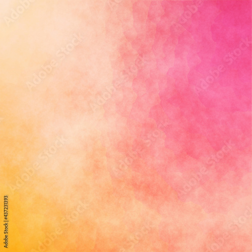 Orange and red watercolor background. Abstract background. Red-orange and yellow-pink background with watercolor and grunge texture design, colorful textured paper.