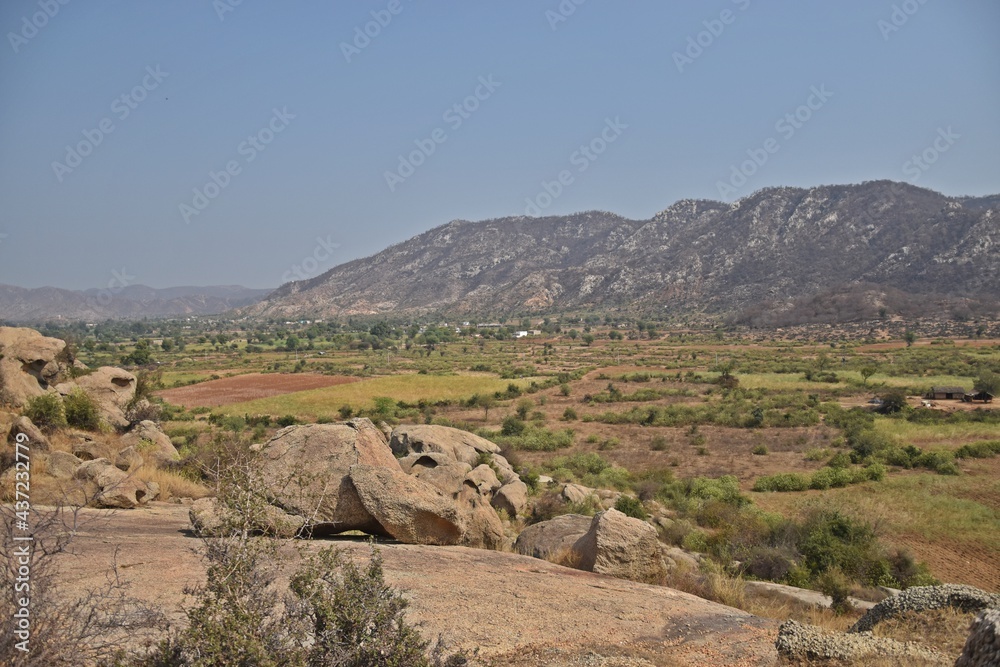 mountains in alwar, rajasthan,india