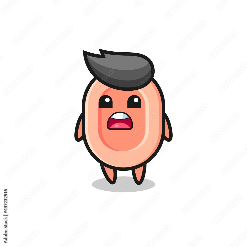 soap illustration with apologizing expression, saying I am sorry soap illustration with apologizing expression, saying I am sorry