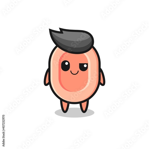 soap cartoon with an arrogant expression