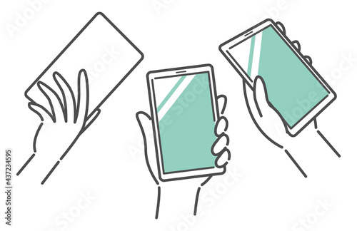 simple illustration of smart phone
