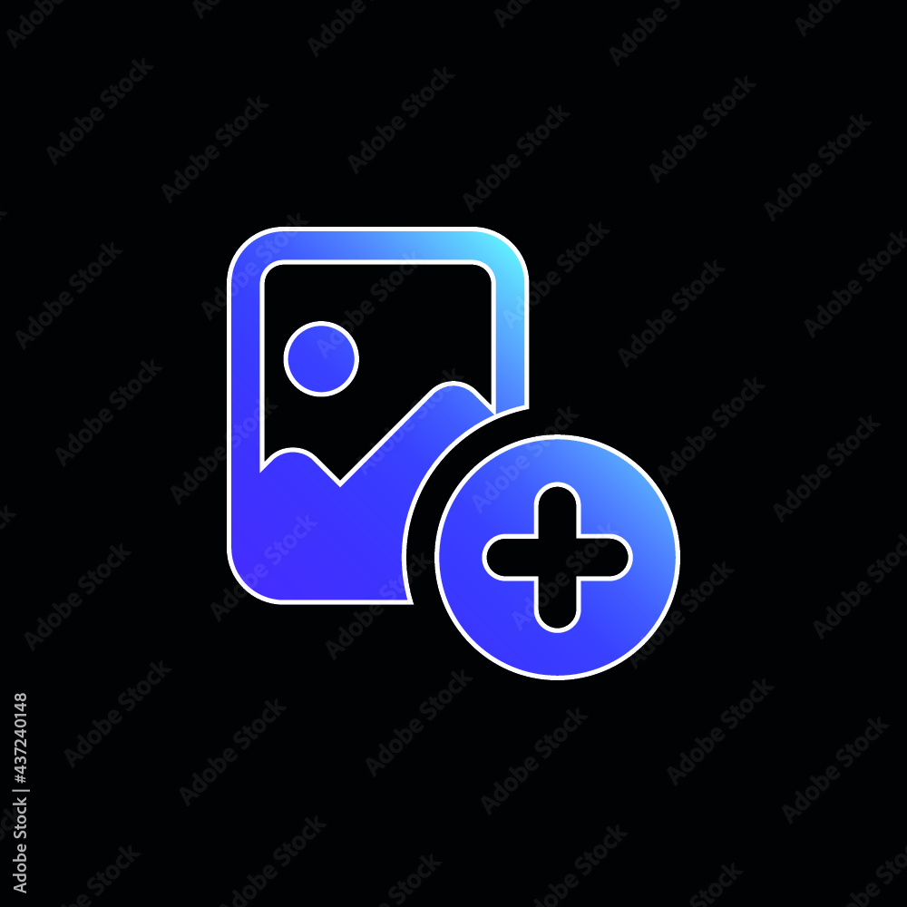 Add blue gradient vector icon Add blue gradient vector icon
