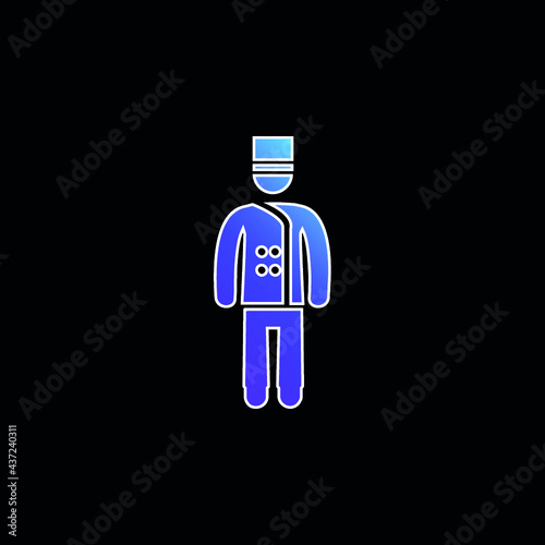 Bellhop blue gradient vector icon