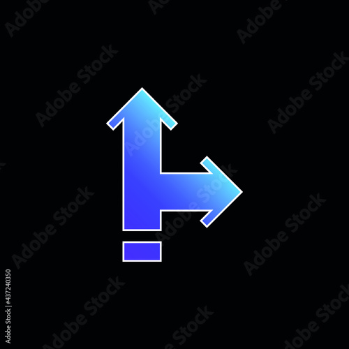 Arrows blue gradient vector icon