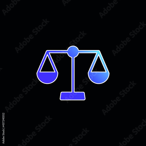 Balance blue gradient vector icon