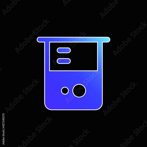 Beaker blue gradient vector icon