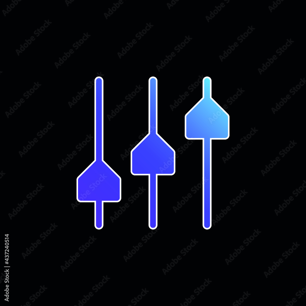 Adjust blue gradient vector icon Adjust blue gradient vector icon