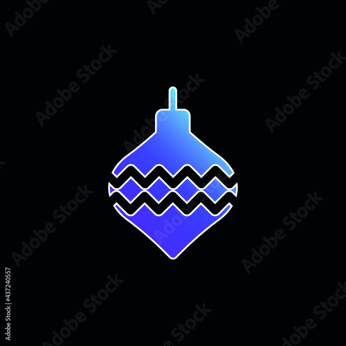 Bauble blue gradient vector icon