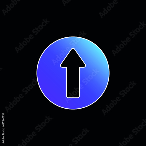Ahead blue gradient vector icon