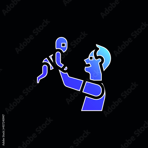Baby blue gradient vector icon