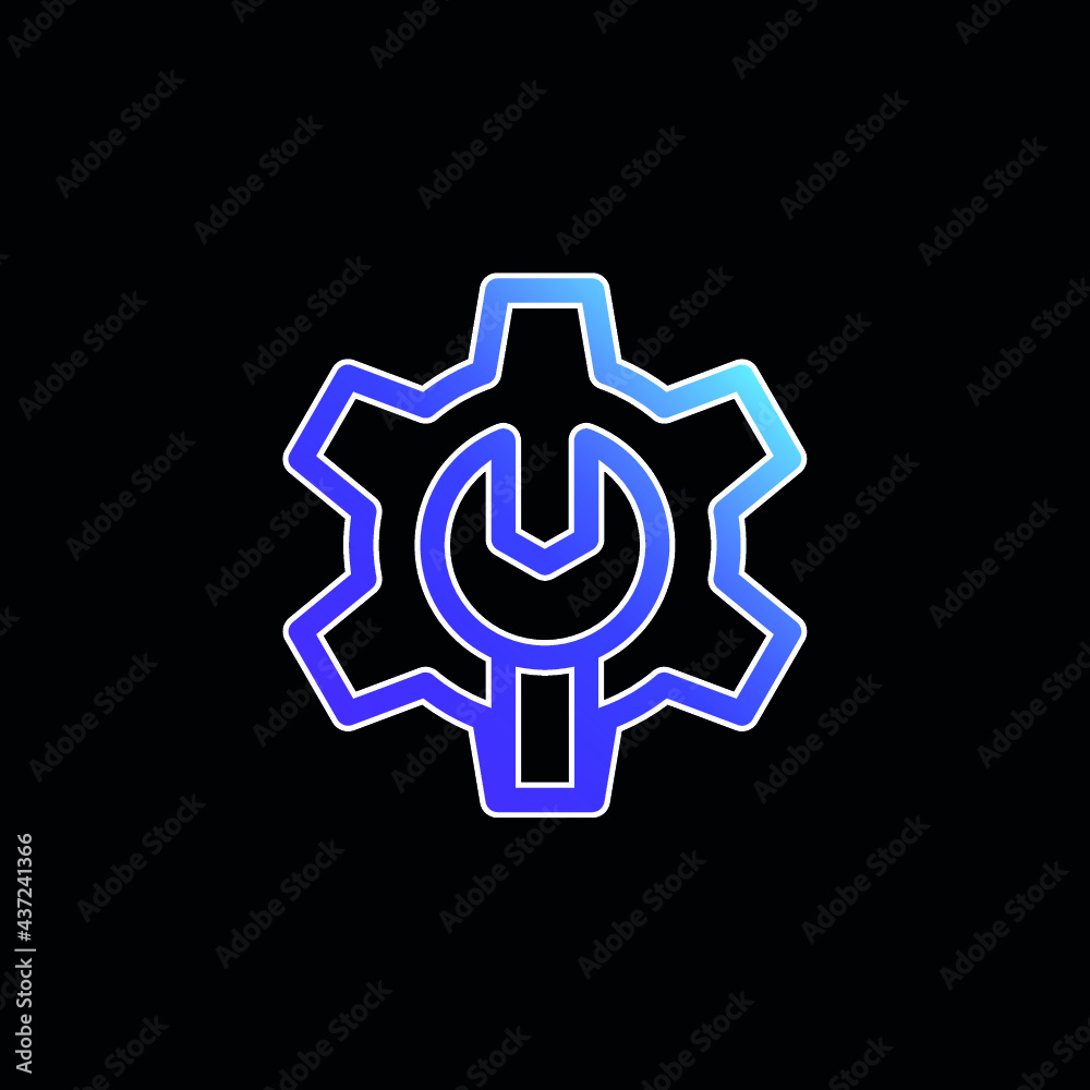 Admin blue gradient vector icon Admin blue gradient vector icon