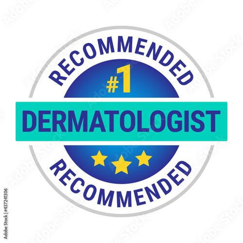 Dermatologist recommended vector icon template design