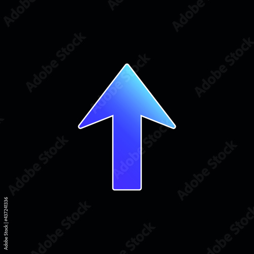 Free Download Arrow Up blue gradient vector icon - GFXLoad