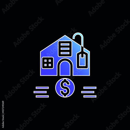 Affordable blue gradient vector icon