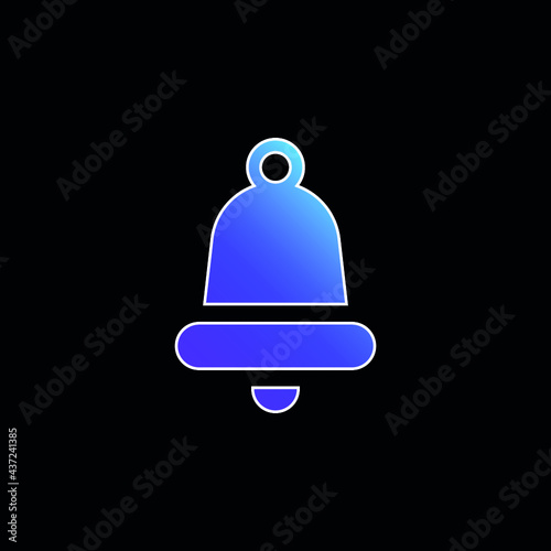 Bell blue gradient vector icon