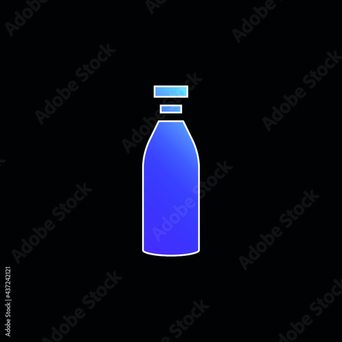 Bottle blue gradient vector icon