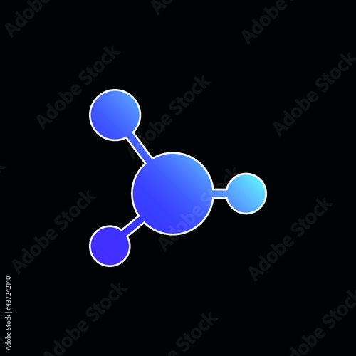 Blood blue gradient vector icon