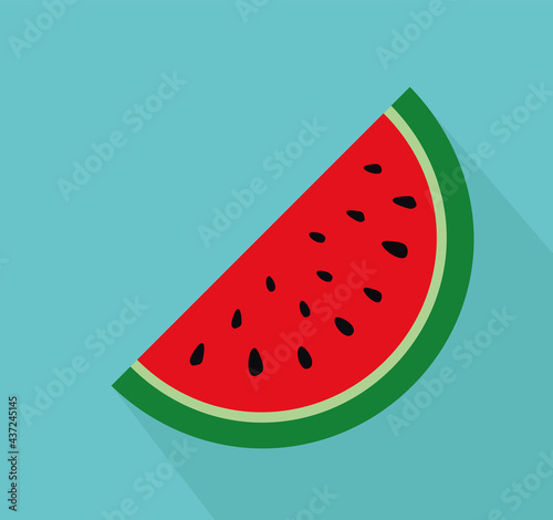 Watermelon wedge. Summer picture.
