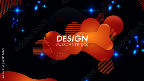 Liquid design, abstract, fluid design