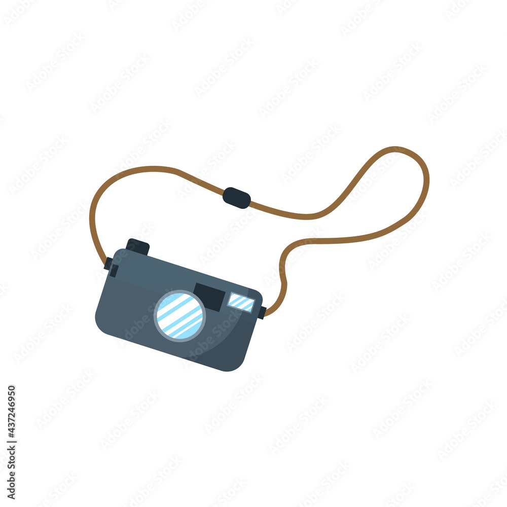 Camera image on an isolated background. Modern technologies. Vector graphics.