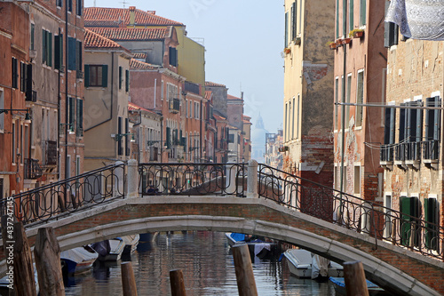 Typical canal of the city of Venice, Italy-
