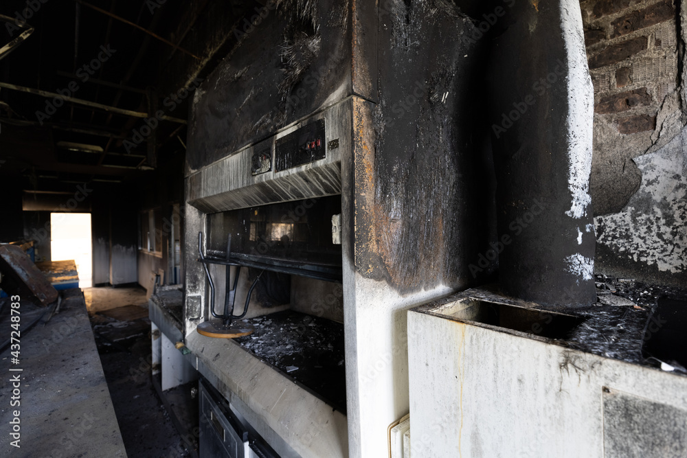 Room condition after scientific laboratory fire