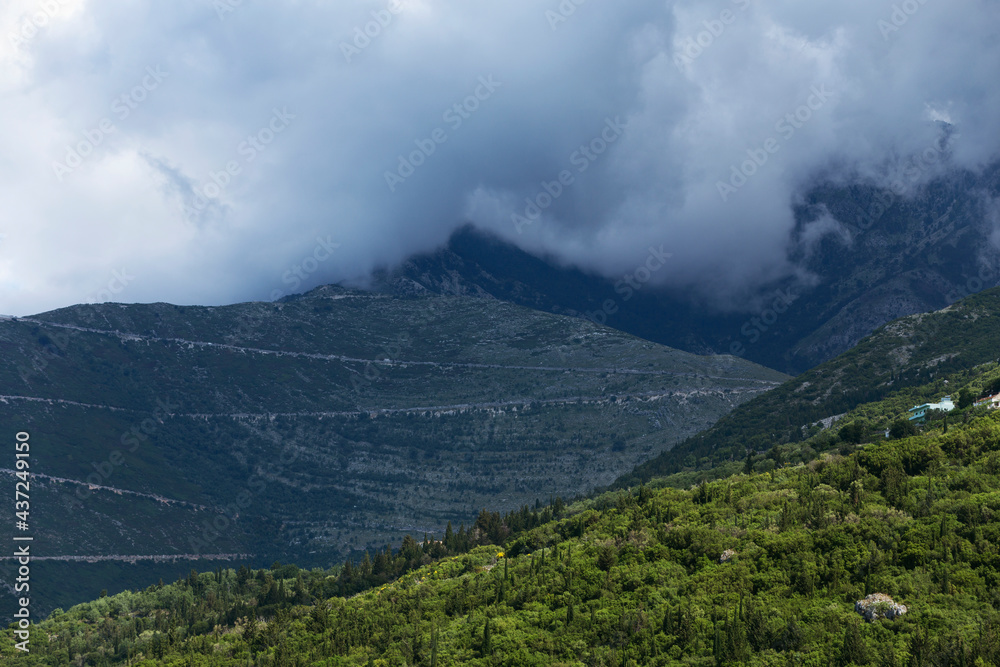Albanian mountains, Albania, Dhermi