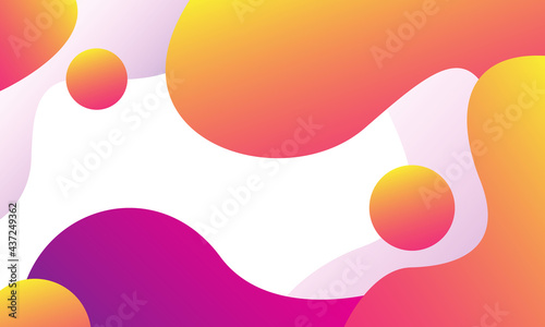 Wallpaper Mural Colorful geometric background. Liquid color background design. Fluid shapes composition. Eps10 vector Torontodigital.ca