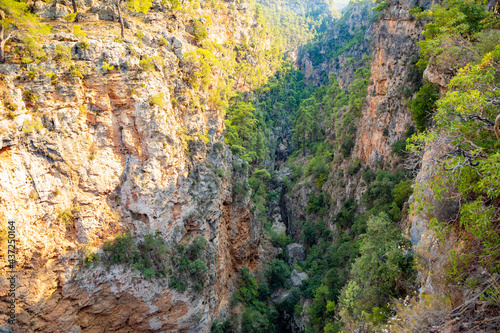 Beautiful view of Guver Canyon in Nature Park near Antalya, Turkey