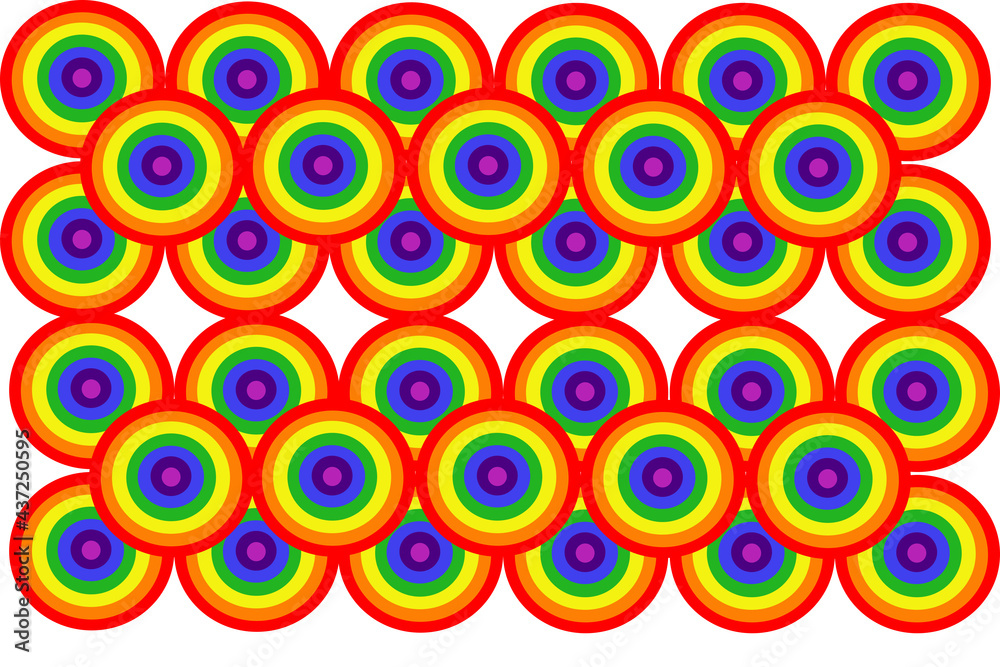 background made of colorful circles