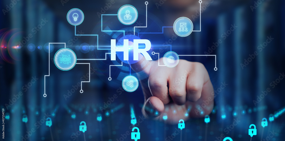 Business, Technology, Internet and network concept. Human Resources HR management recruitment employment headhunting concept.