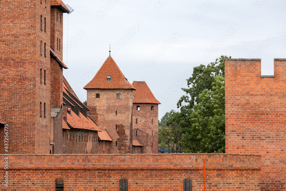 Malbork Castle, formerly Marienburg Castle, the seat of the Grand Master of the Teutonic Knights, Malbork, Poland