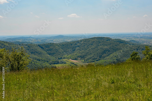 A view of Friuli's plains take from the summit of Monte Purgessimo in Udine Province, Friuli-Venezia Giulia, north east Italy

