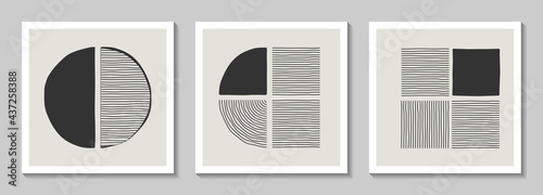 Trendy abstract creative artistic geometric composition for wall decoration, cover, brochure and wallpaper, modern design vector background