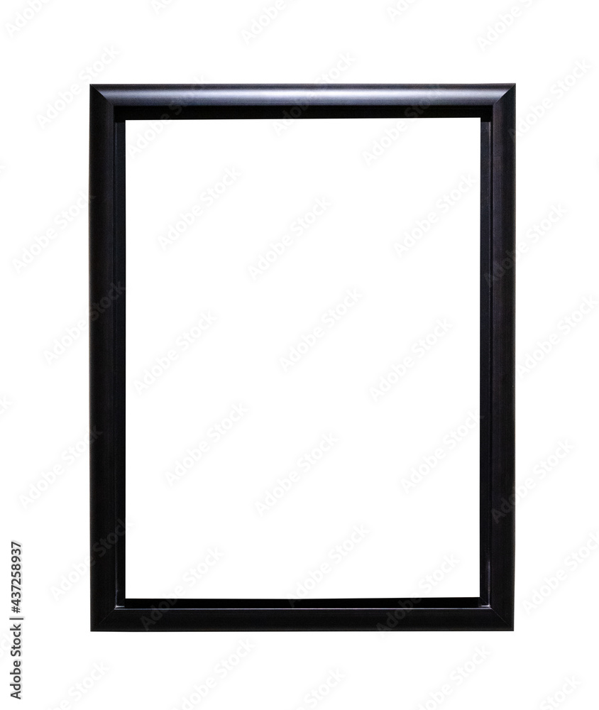 simple narrow black picture frame isolated simple narrow black picture frame isolated