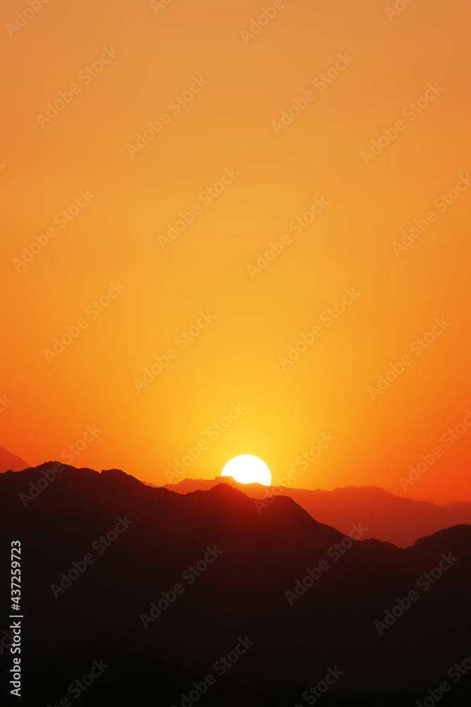 Beautiful sunset in the mountains of Iran. Towers of silence. Yazd. Copy space. Beautiful sunset in the mountains of Iran. Towers of silence. Yazd. Copy space.
