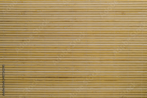 Beautiful bamboo mat background, New clean bamboo board with striped pattern, flat background photo texture. japanese mat.