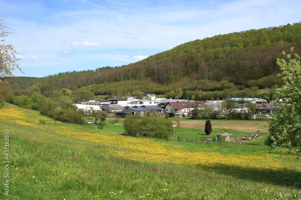 Blick auf die Gemeinde Mönsheim im Landkreis Pforzheim