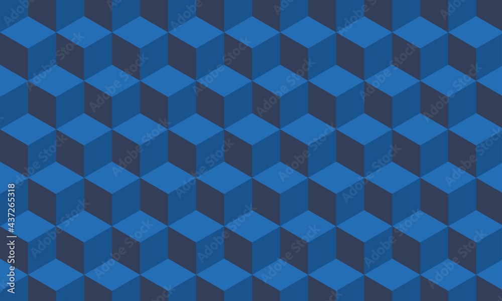 Blue cubic Pattern, abstract background. Vector illustration Blue cubic Pattern, abstract background. Vector illustration