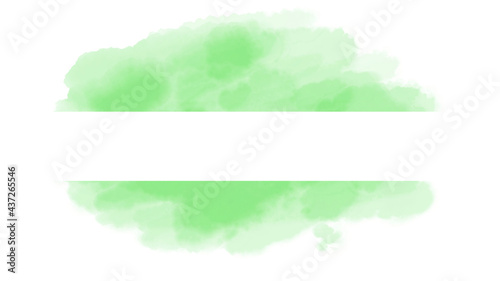 緑色の水彩の筆の跡、背景素材、テクスチャ