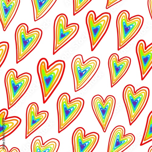rainbow pattern. Bright summer pattern seamless. Summer trending design. Summer 2021. gay pride colors. lgbt