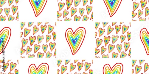 rainbow pattern. Bright summer pattern seamless. Summer trending design. Summer 2021. gay pride colors. lgbt