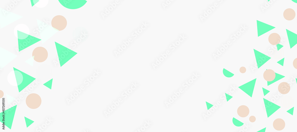 Colorful abstract geometric triangle shapes background design. Banner template