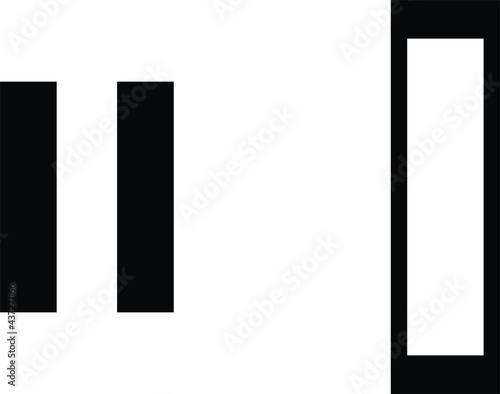 Black music symbol of neutral clef